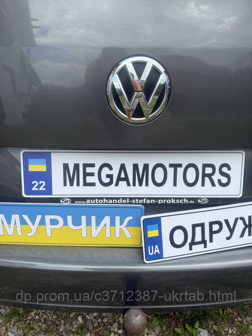 Авто номер з логотипом, назвою, іменний